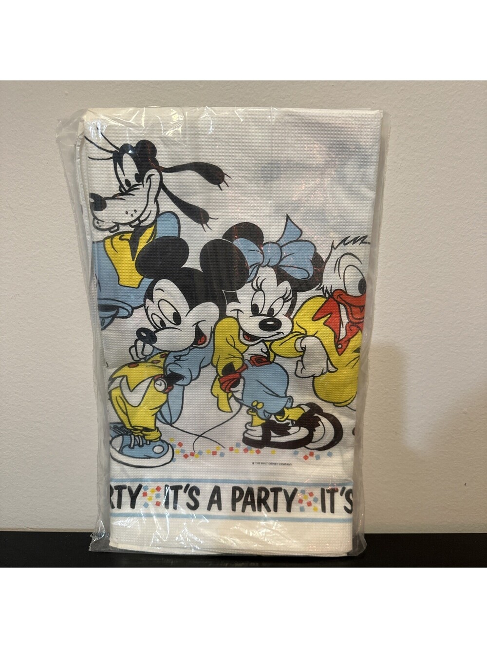 Vintage Disney Mickey Mouse & Pals Paper Table Cover Paper Tablecloth